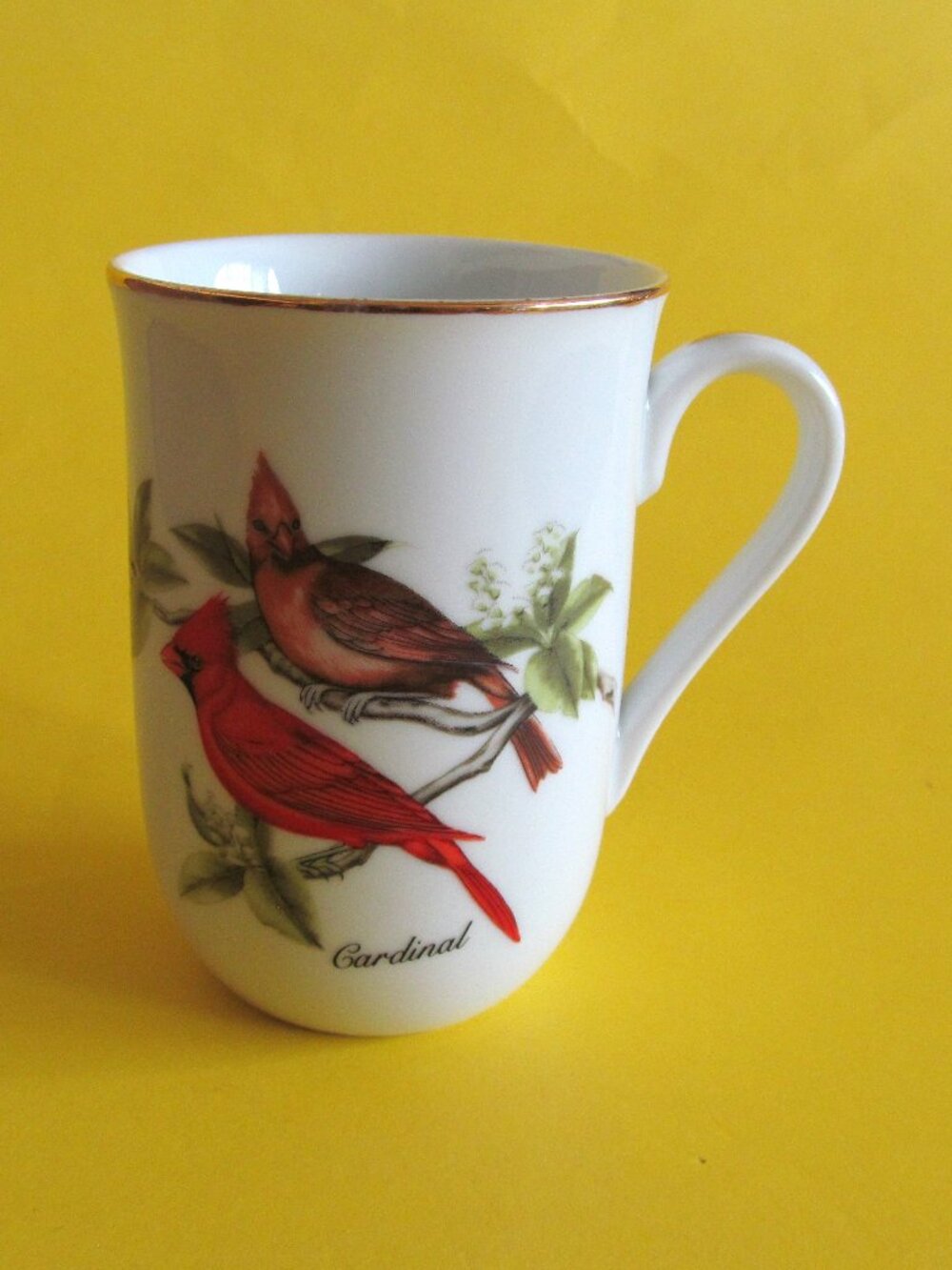 Red Cardinal mug by John James Audubon Porcelains